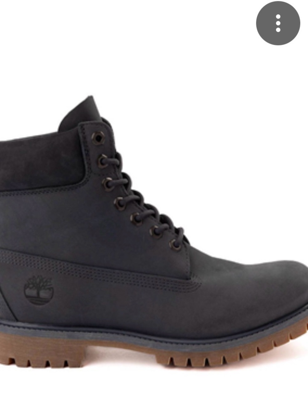 Timberland Men's Black and Brown Lug Sole Leather Boot